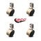 Service Caster 2.375 Inch Antique Brass Hooded Nylon Wheel Casters with Inside Mount Set SCC SCC-GR02S60D-NYS-WA-716X78-CB90-4 - alternate 2
